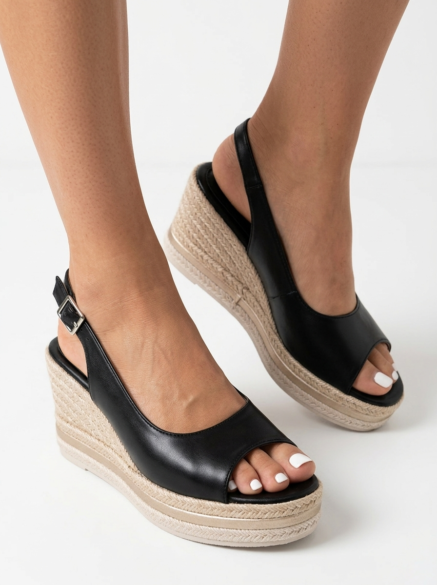 Firenze Slingback Espadrille Wedge Sandals