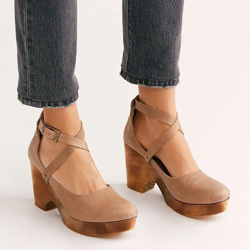 Hollis Platform Mary Jane Heels