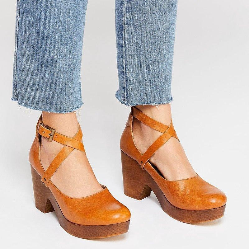 Hollis Platform Mary Jane Heels