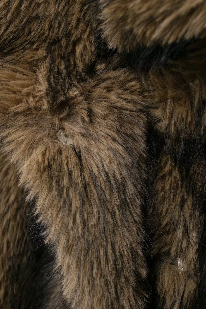 Margo & Main – faux fur wide collar short coat, additional view 20, US women's sizes