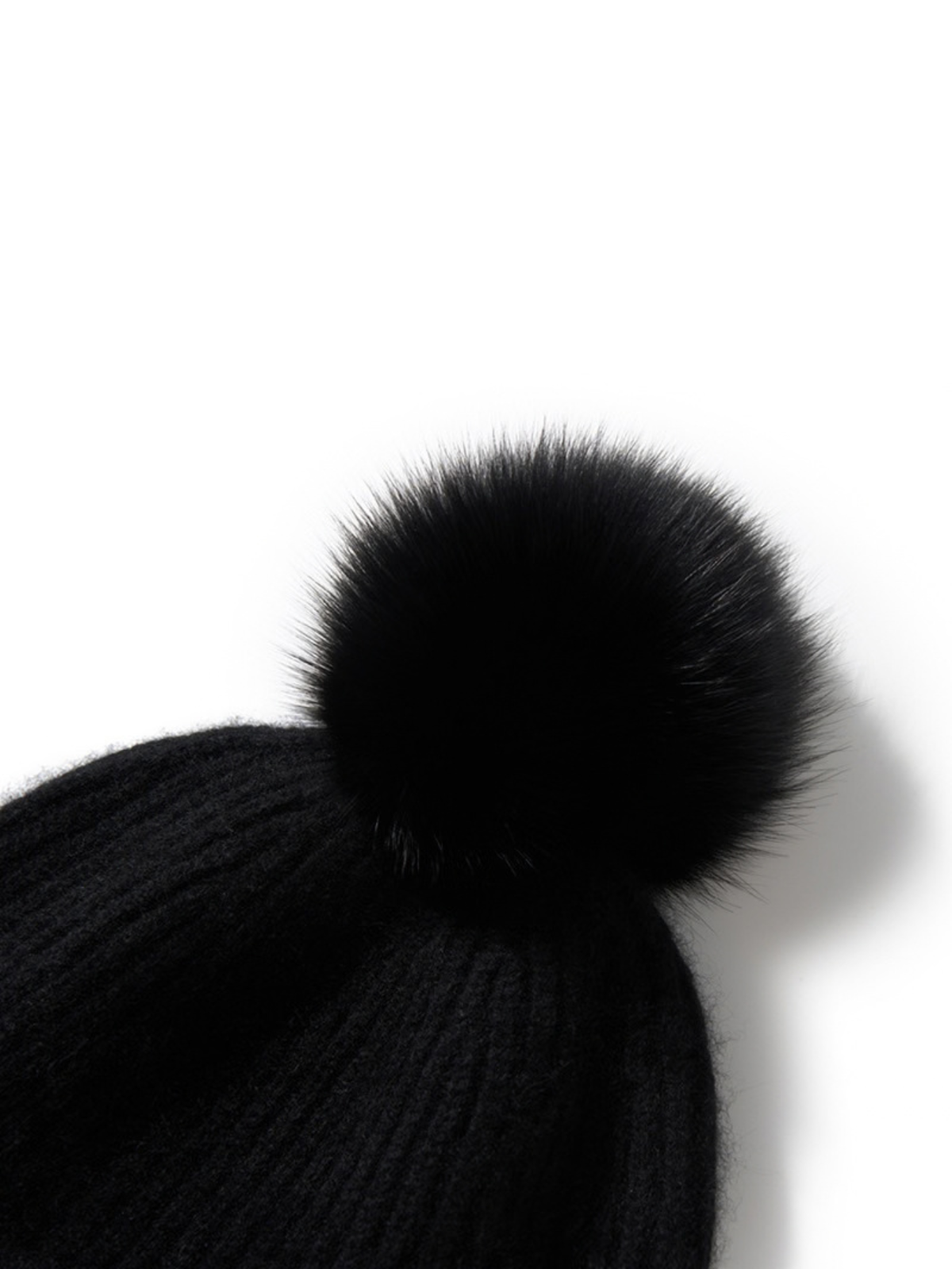 Jonquil Cashmere Ear Flap Pom Pom Beanie