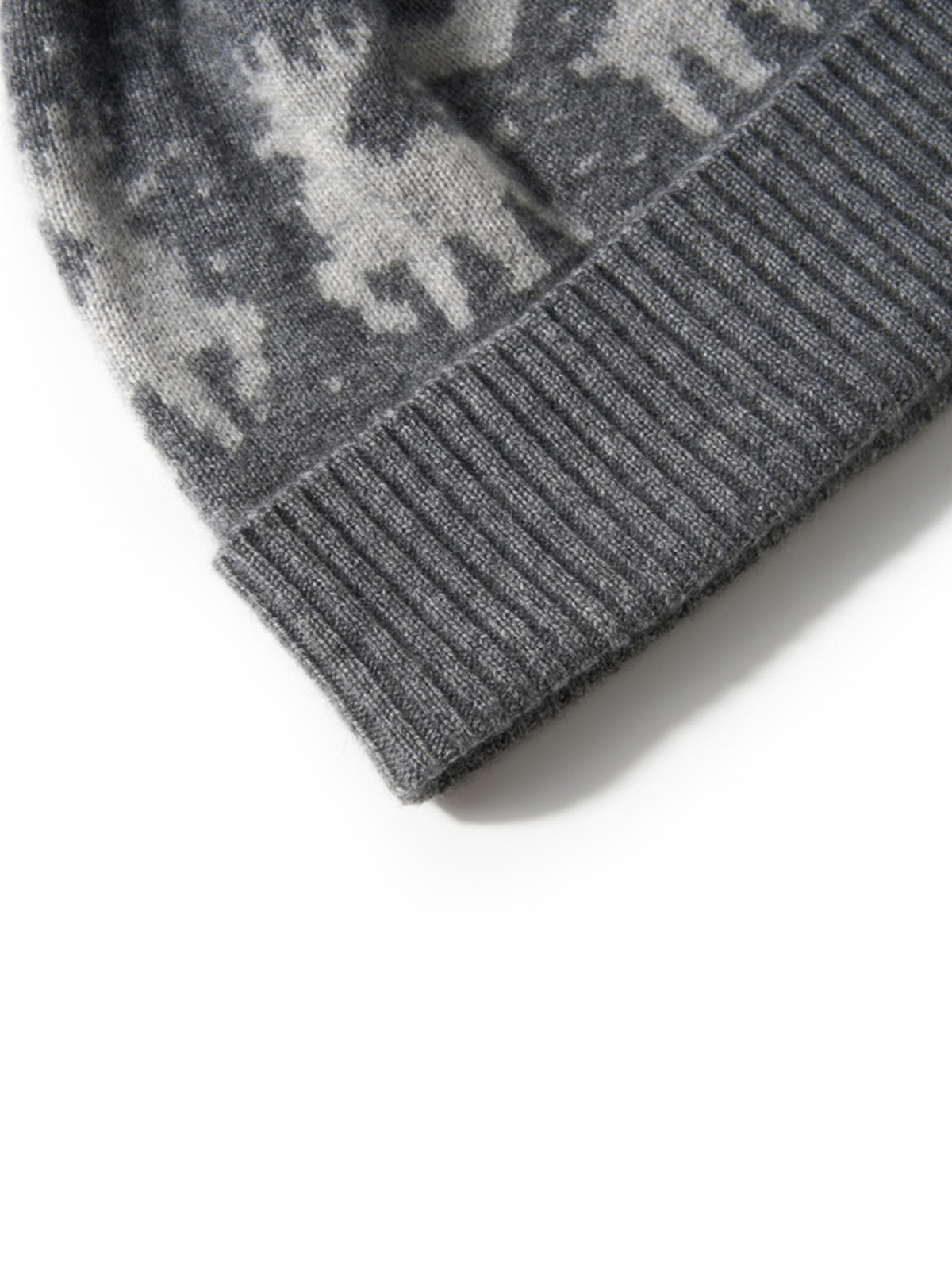 Honora Cashmere Reindeer Pom Pom Beanie