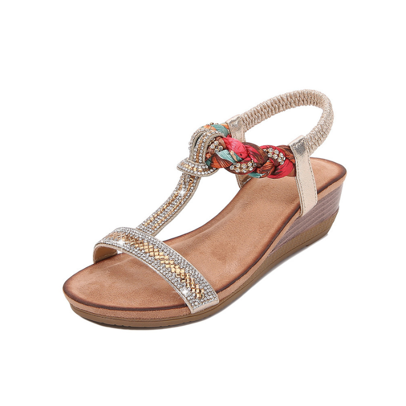 Paula Cushioned Wedge Sandals