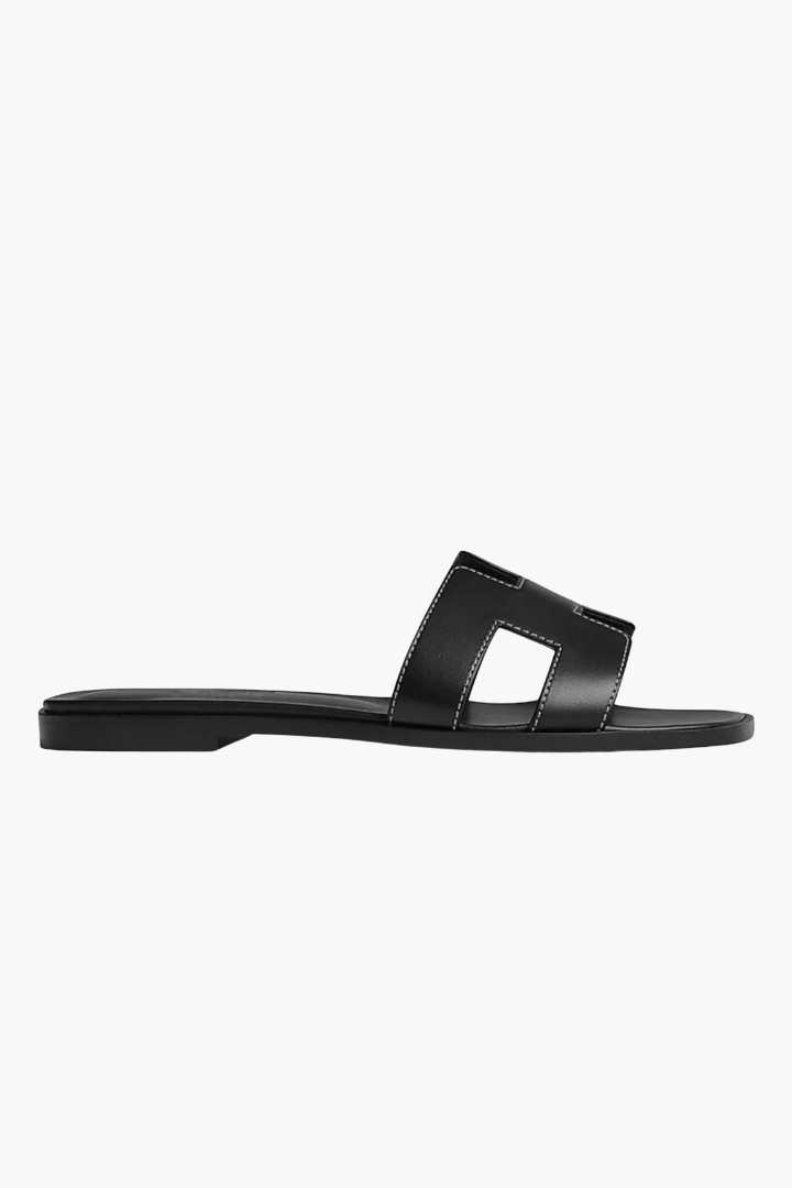 Margo & Main – flat cutout leather slide sandals, additional view 12, US women's sizes