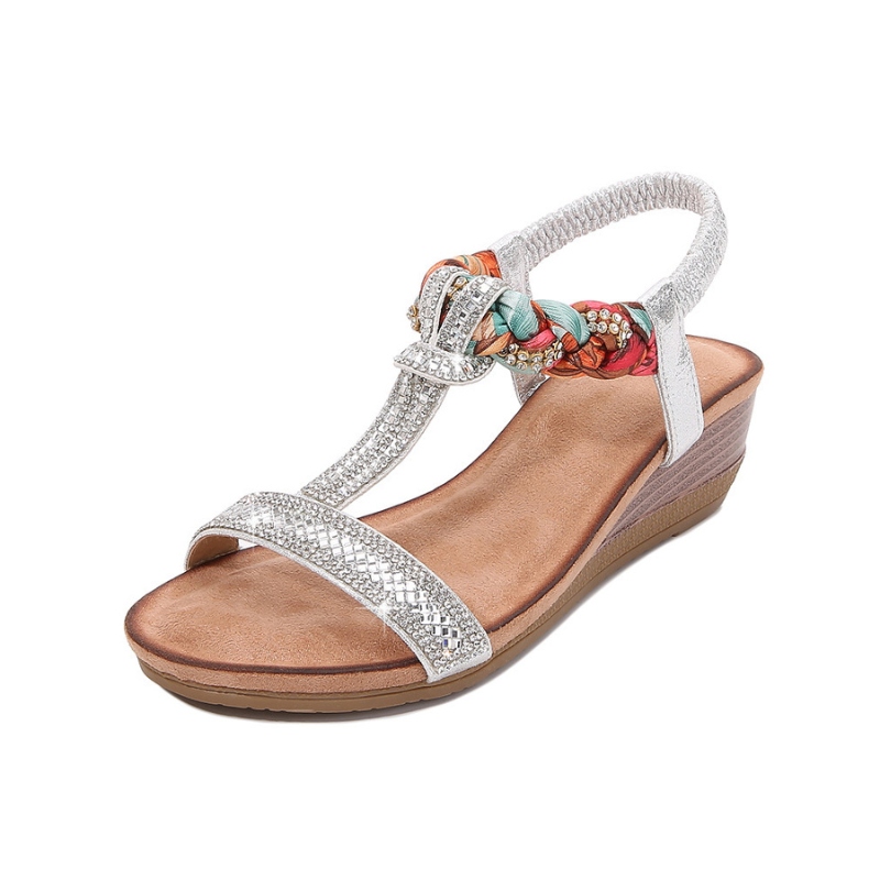 Paula Cushioned Wedge Sandals