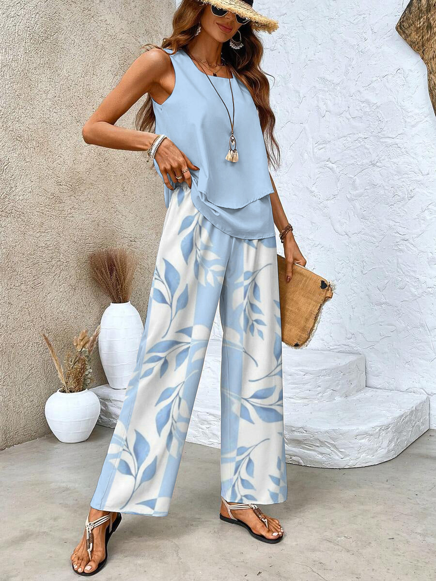 Elena Relaxed 2-Piece Wide Leg Set