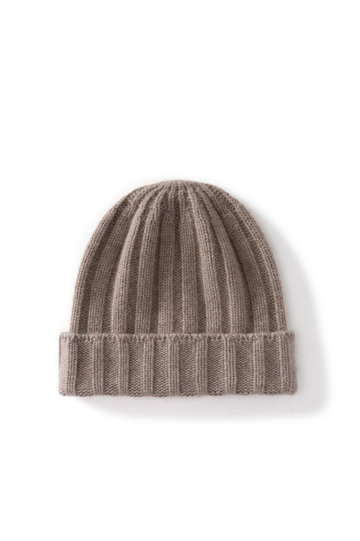 Severine Pure Cashmere Ribbed Beanie