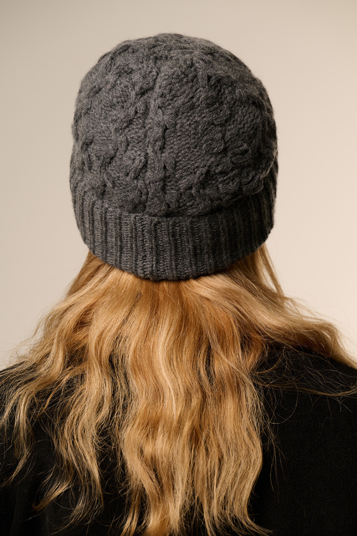 Harmony Cashmere Blend Cable Beanie