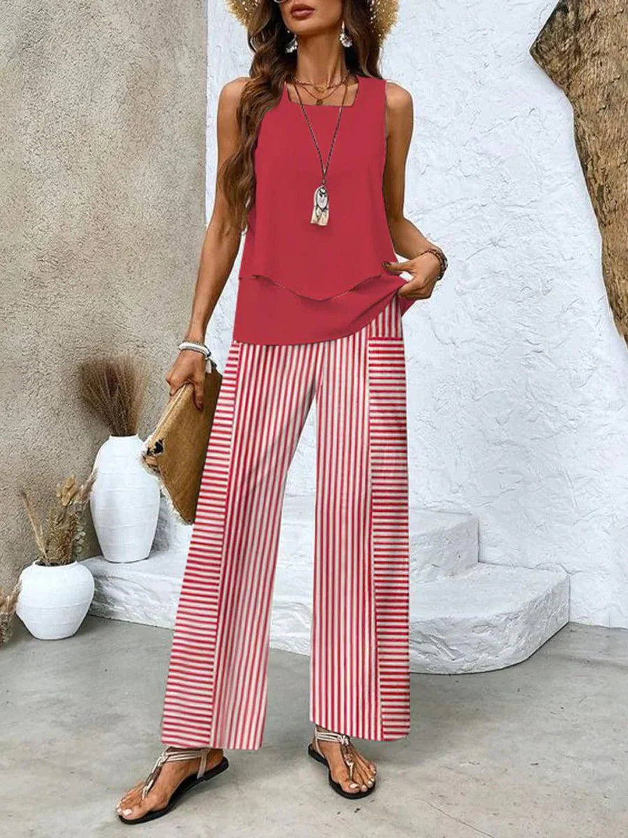 Elena Relaxed 2-Piece Wide Leg Set