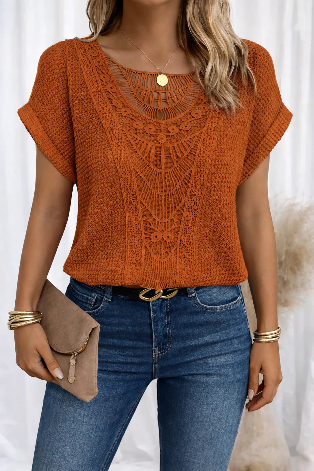 Serena Textured Lace Comfort Top