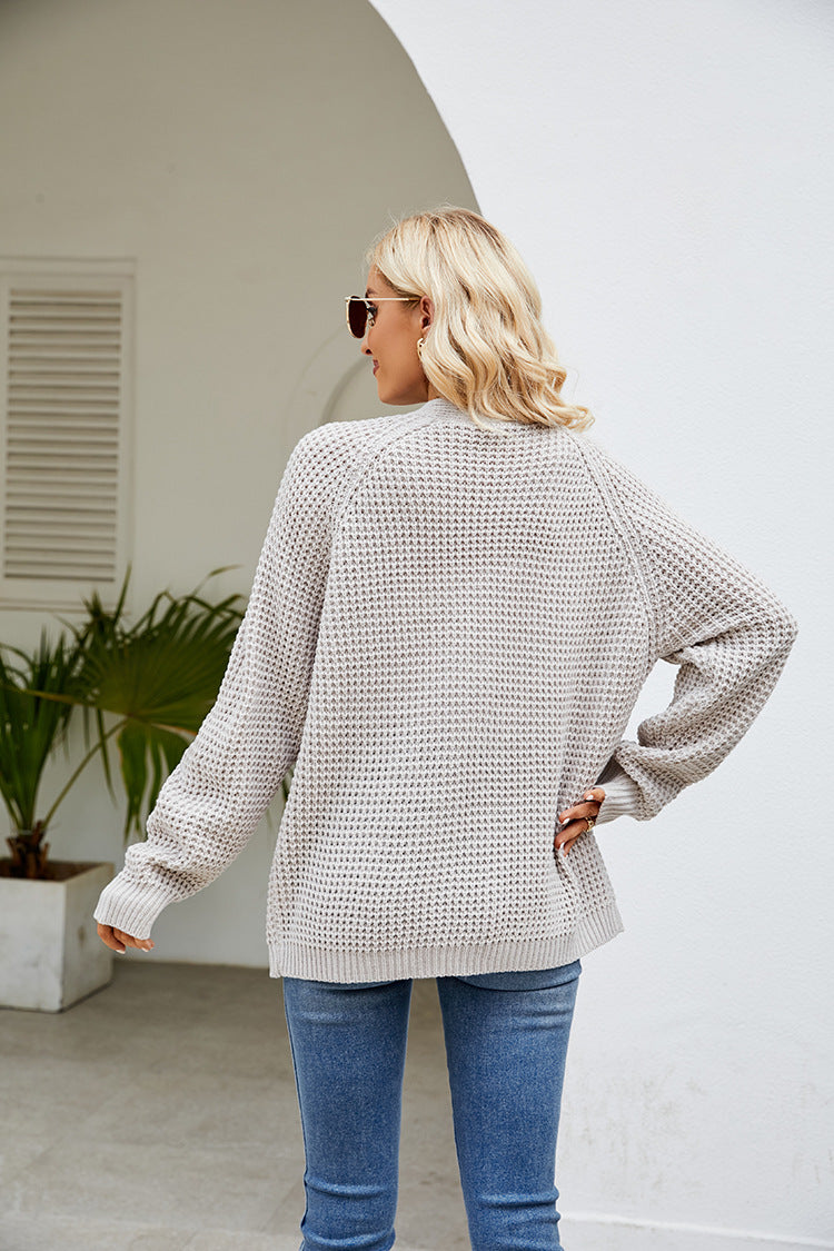 Margo & Main – waffle knit open front cardigan, additional view 13, US women's sizes