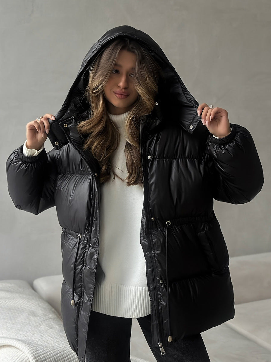 Arden Drawstring Waist Puffer Jacket