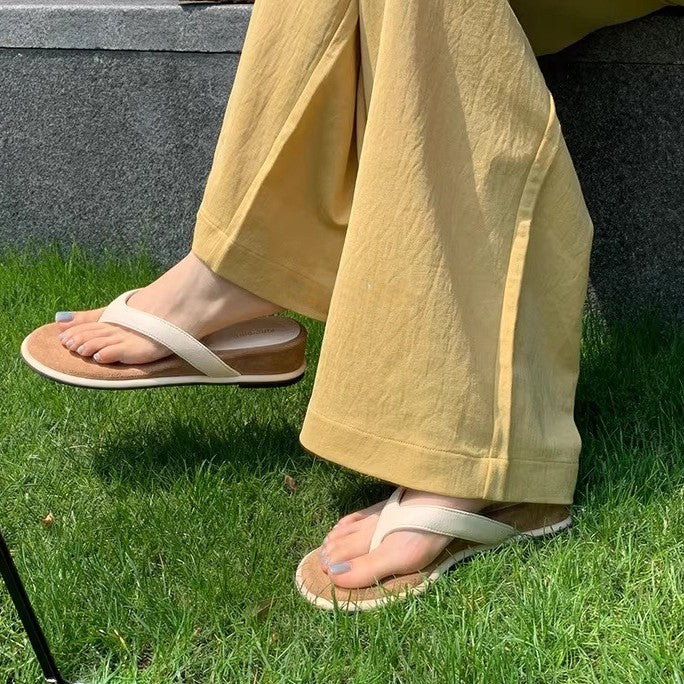 Astoria Cushioned Orthopedic Wedge Flip Flop Sandals