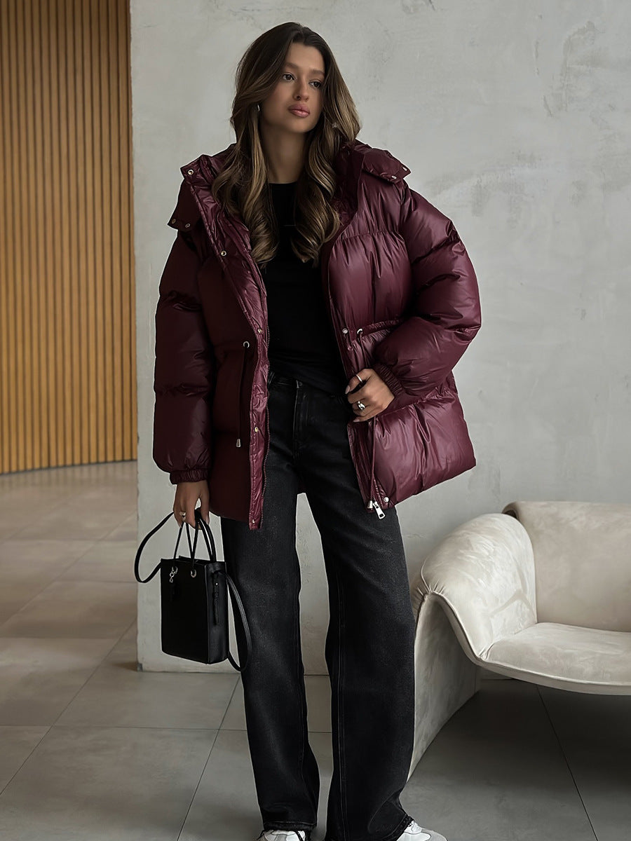 Arden Drawstring Waist Puffer Jacket