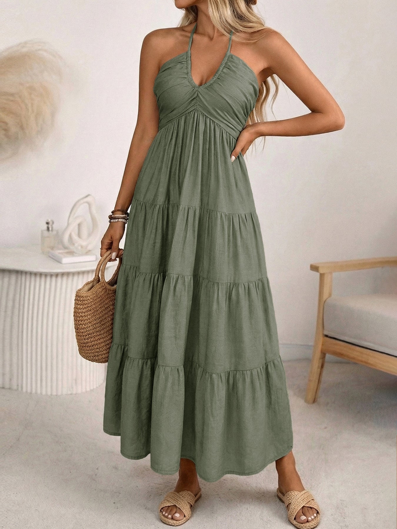 Lillian Flow Cotton Midi Dress