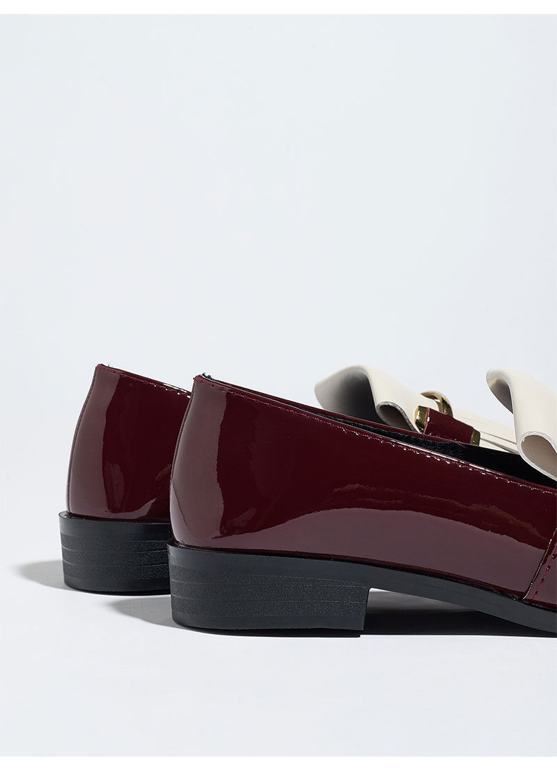 Beatrice Patent Fringe Loafers