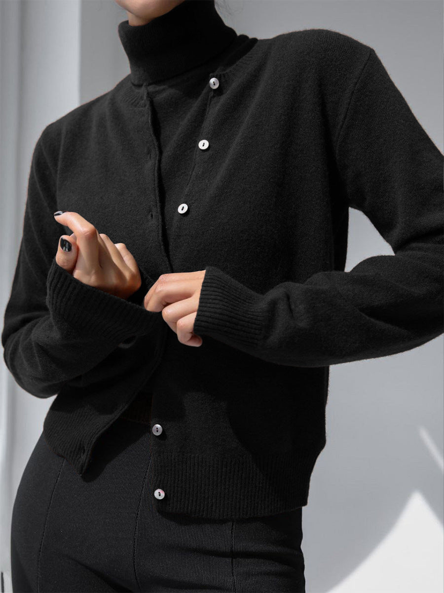 Madelief Mock Neck Knit Sweater Twinset