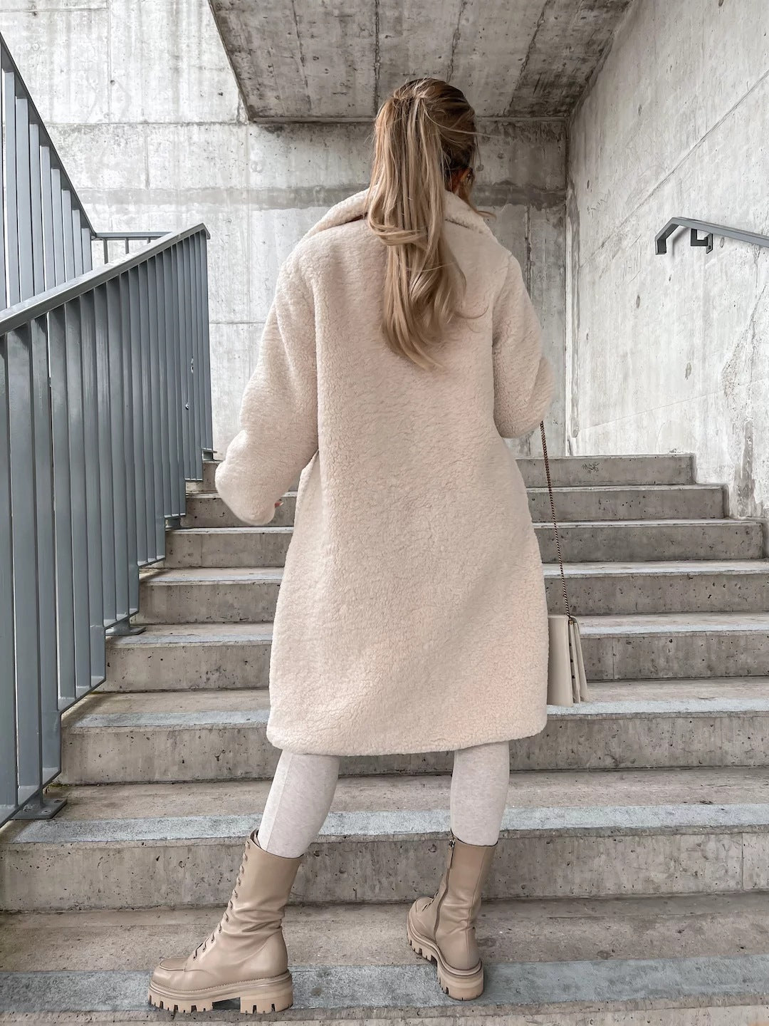 Alfreda Teddy Faux Fur Longline Coat
