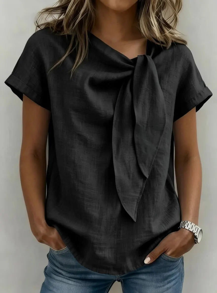 Priscilla Tie Neck Blouse