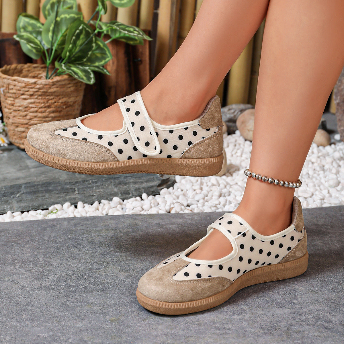 Kelli Polka Dot Mary Jane Flats