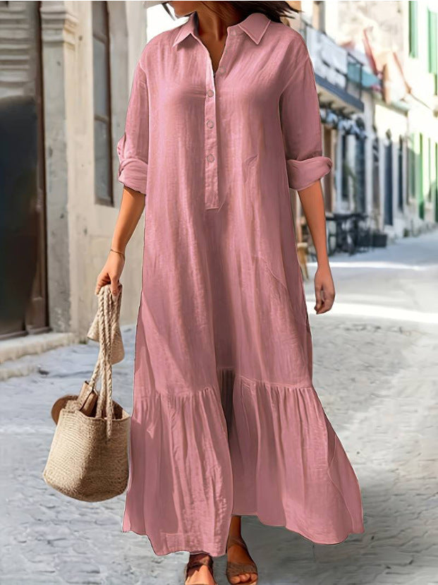 Thelma Linen Breeze Maxi Dress