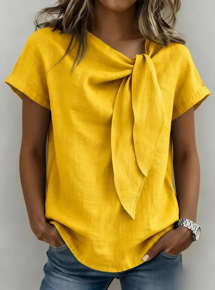 Priscilla Tie Neck Blouse