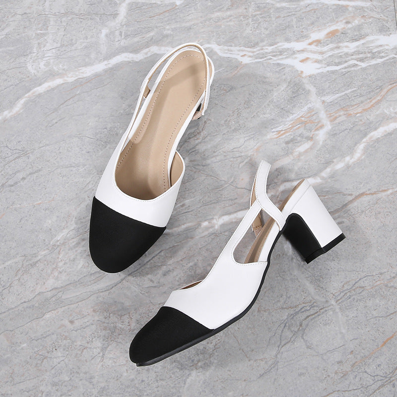 Lisette Cap-Toe Slingback Heels