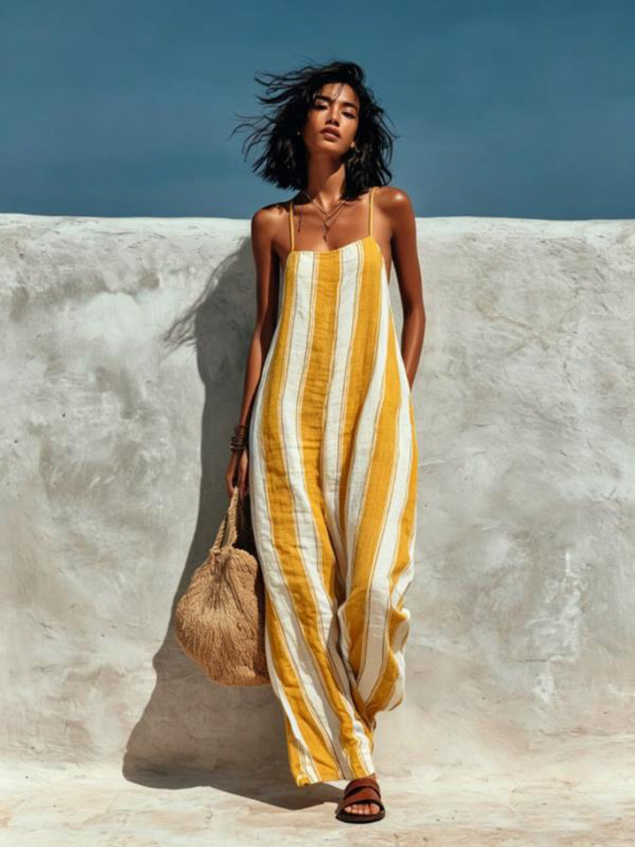 Rochelle Striped Wide Leg Jumpsuit