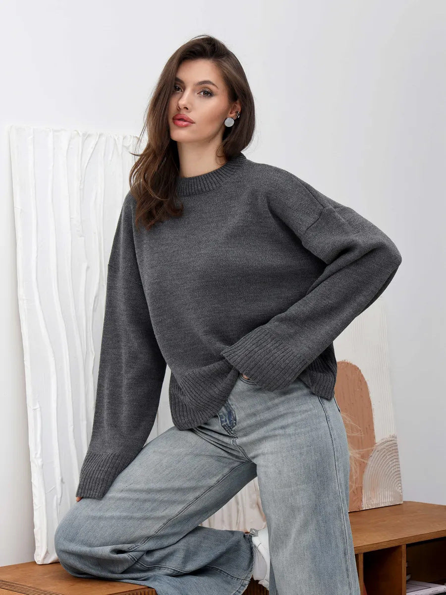 Margo & Main – ribbed-cuff oversized pullover sweater, additional view 14, US women's sizes