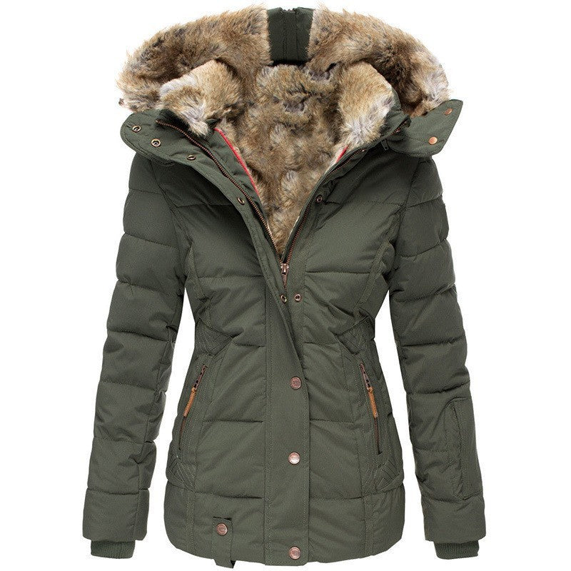 Liesl Quilted Faux Fur Hood Puffer Jacket