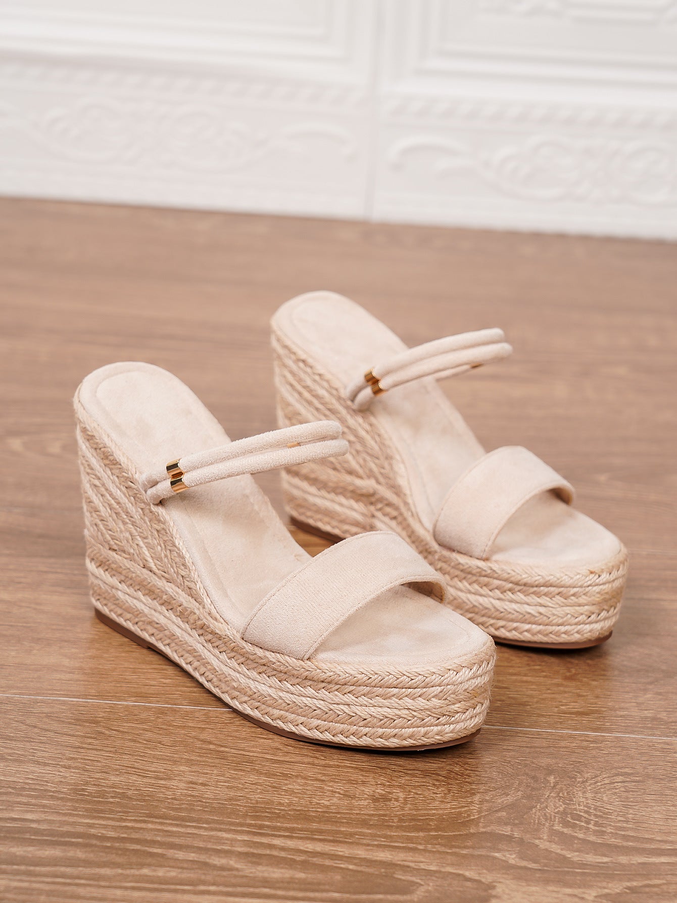 Margo & Main – braided straw platform slide sandals, additional view 14, US women's sizes