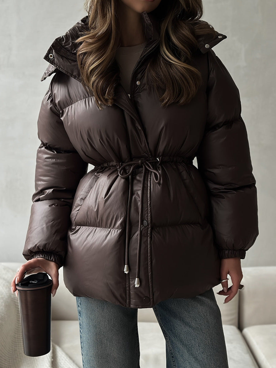 Arden Drawstring Waist Puffer Jacket