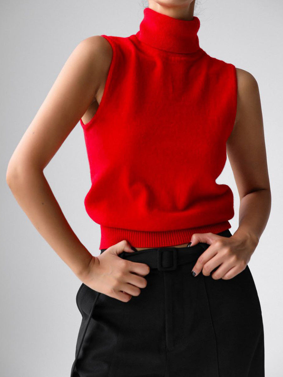 Madelief Mock Neck Knit Sweater Twinset