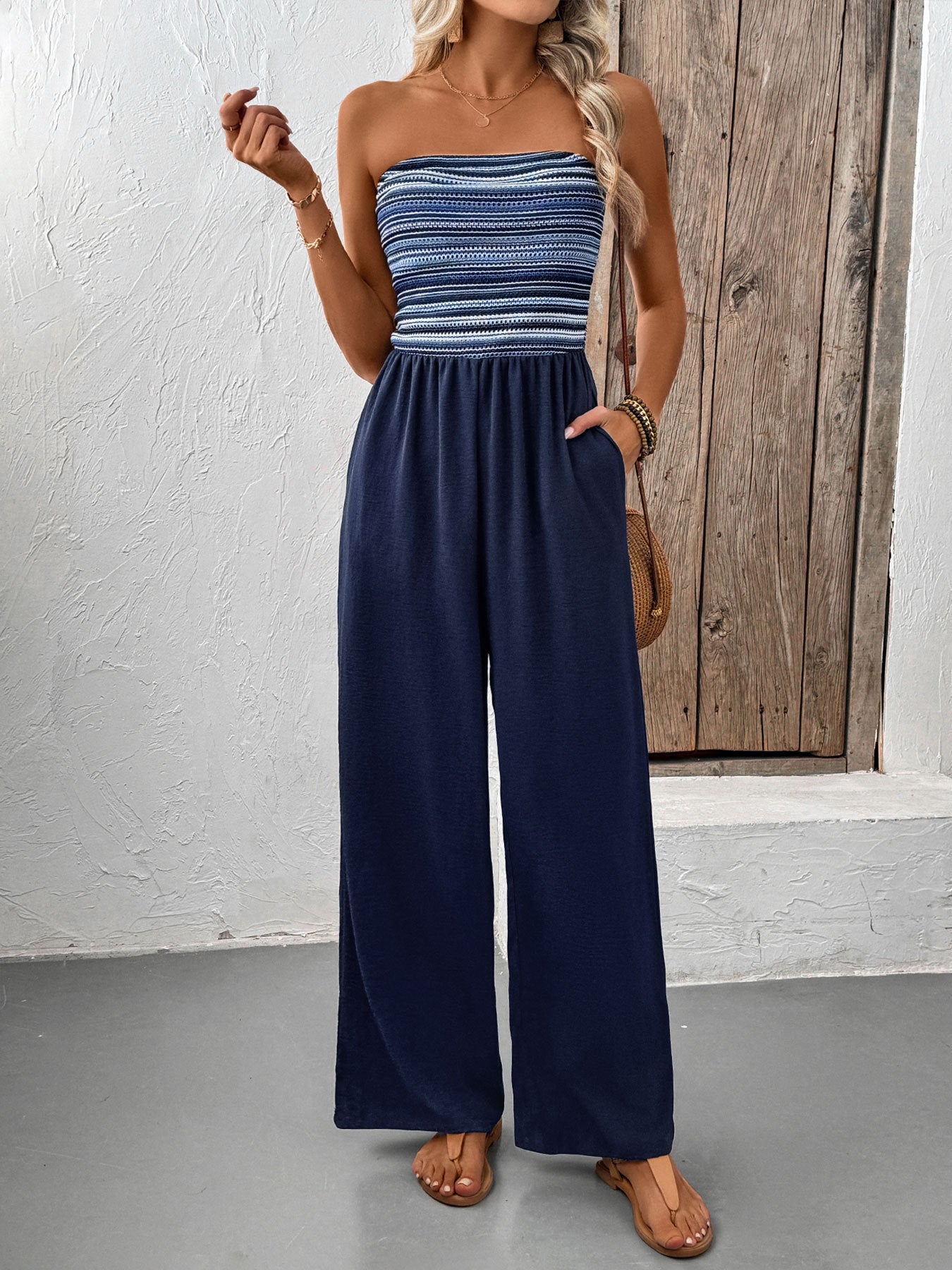Caldera Flow Strapless Jumpsuit