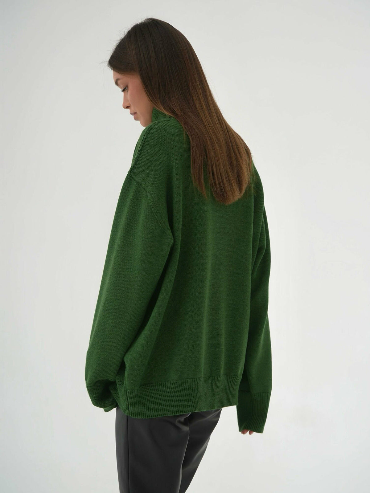Estrella Oversized Knit Turtleneck Sweater