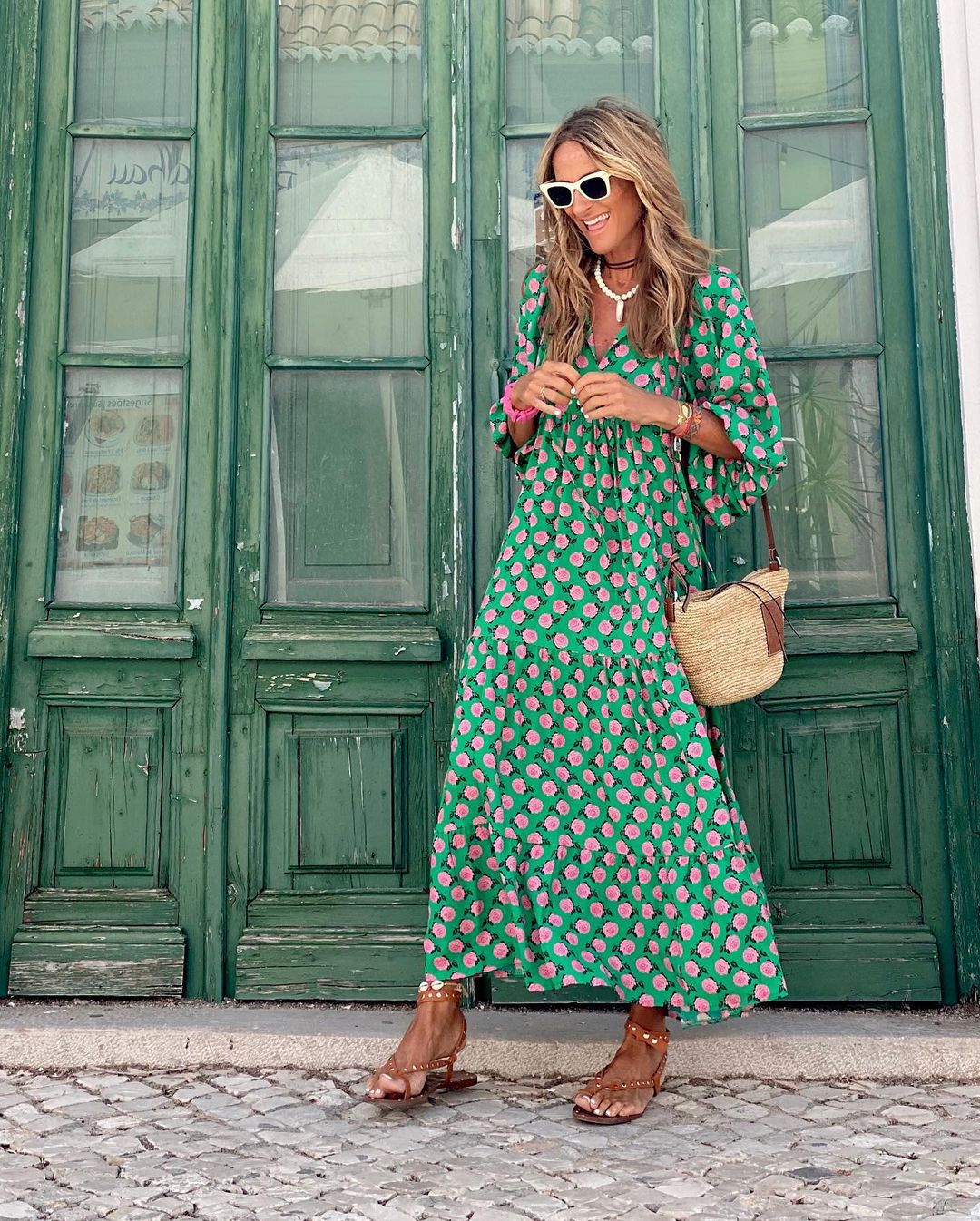 Isla Flowy Floral Maxi Dress