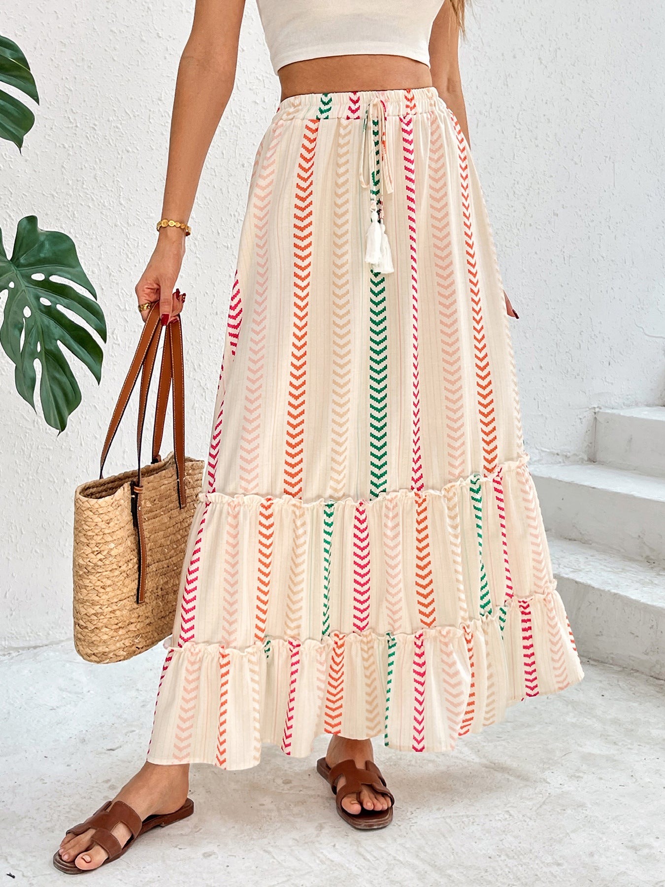 Vivian Boho Flow Maxi Skirt
