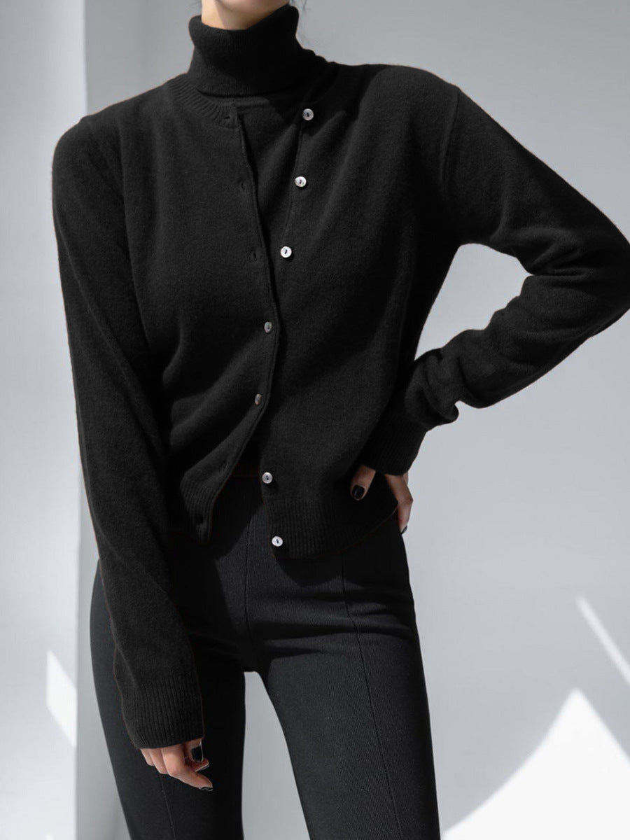 Madelief Mock Neck Knit Sweater Twinset