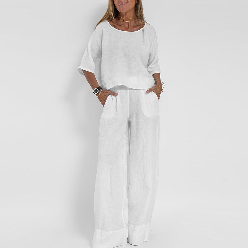 Alessia Linen Blend Relaxed Set
