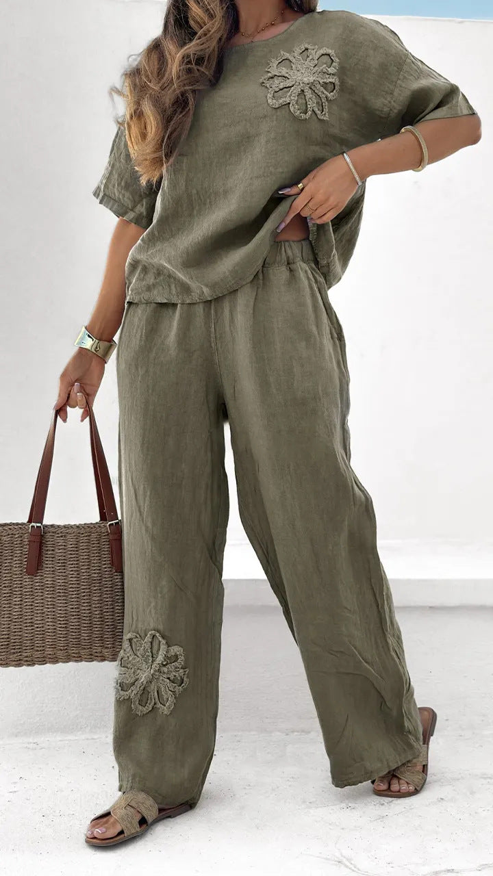 Hannah Cotton Linen Comfort Set