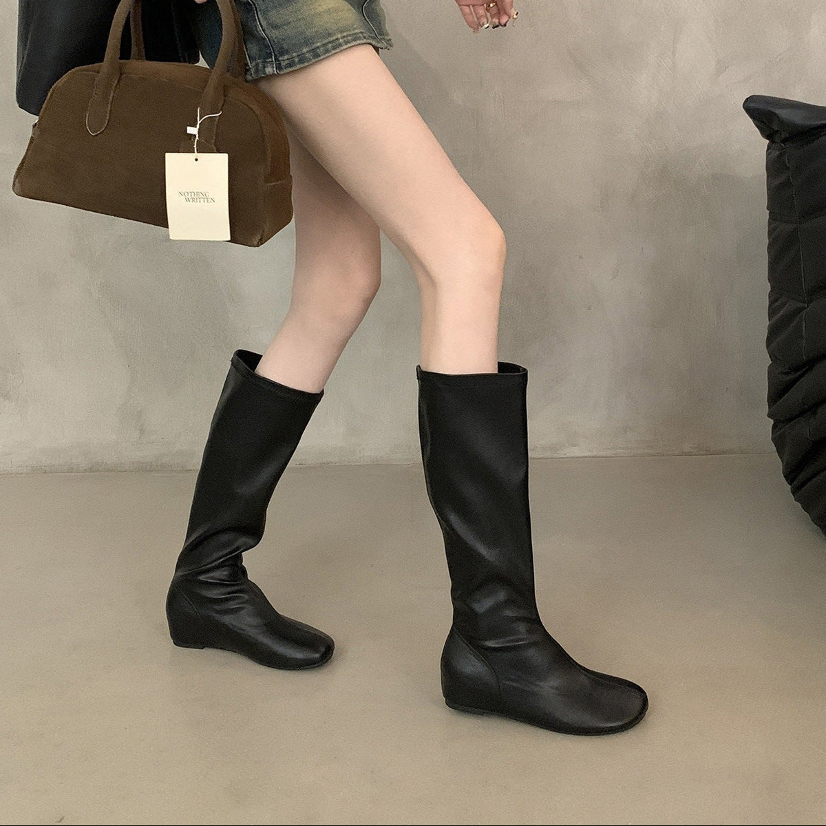 Blythe Stretch Flat Knee-High Boots