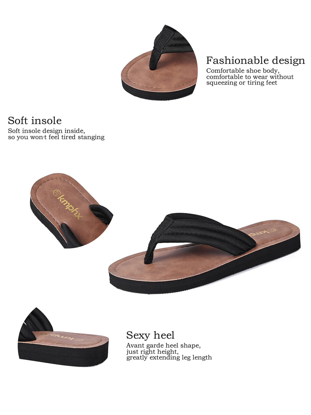 Terri Cushioned Flip Flop Sandals