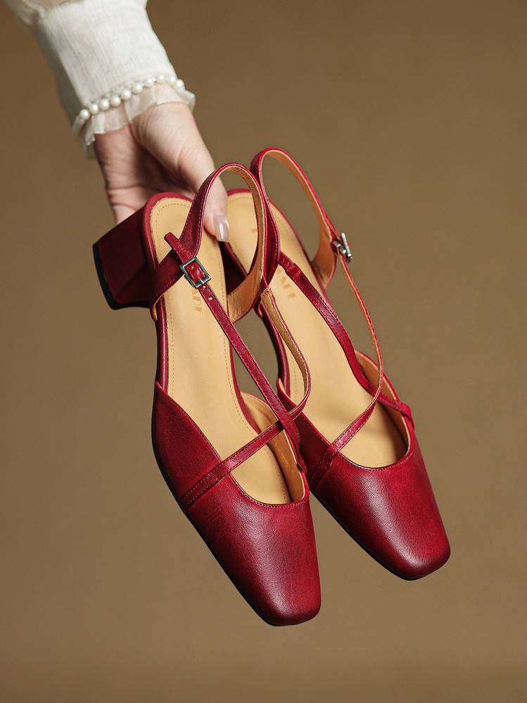 Margo & Main – genuine leather slingback mary janes, detail view, US women's sizes
