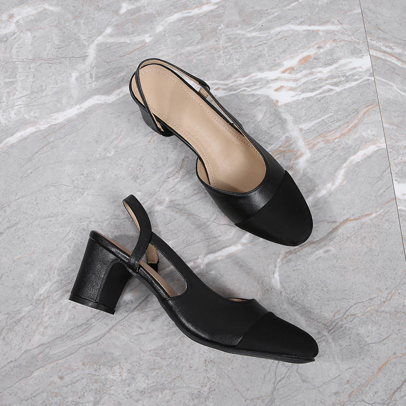 Lisette Cap-Toe Slingback Heels