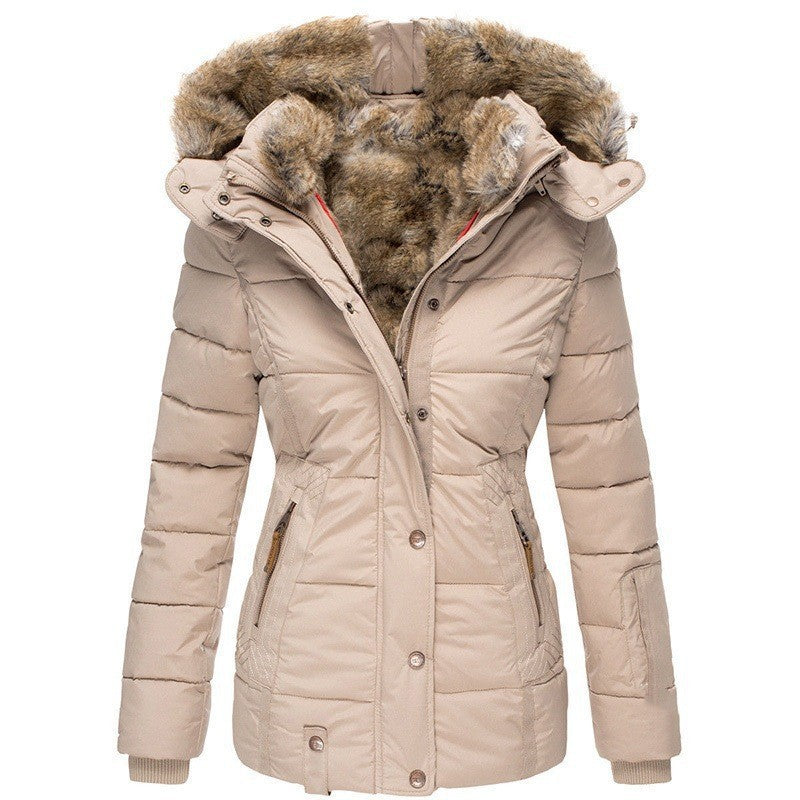 Liesl Quilted Faux Fur Hood Puffer Jacket