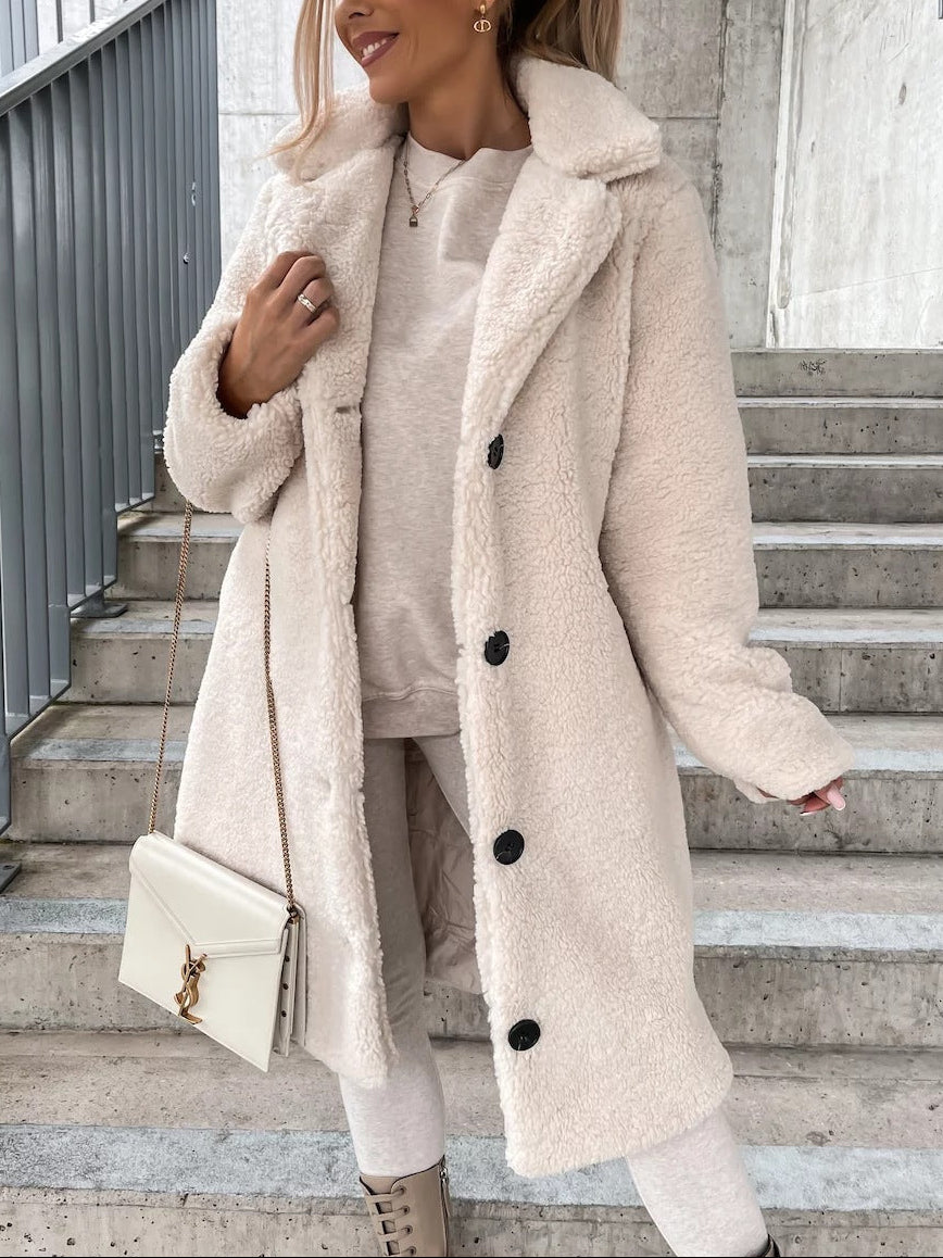 Alfreda Teddy Faux Fur Longline Coat