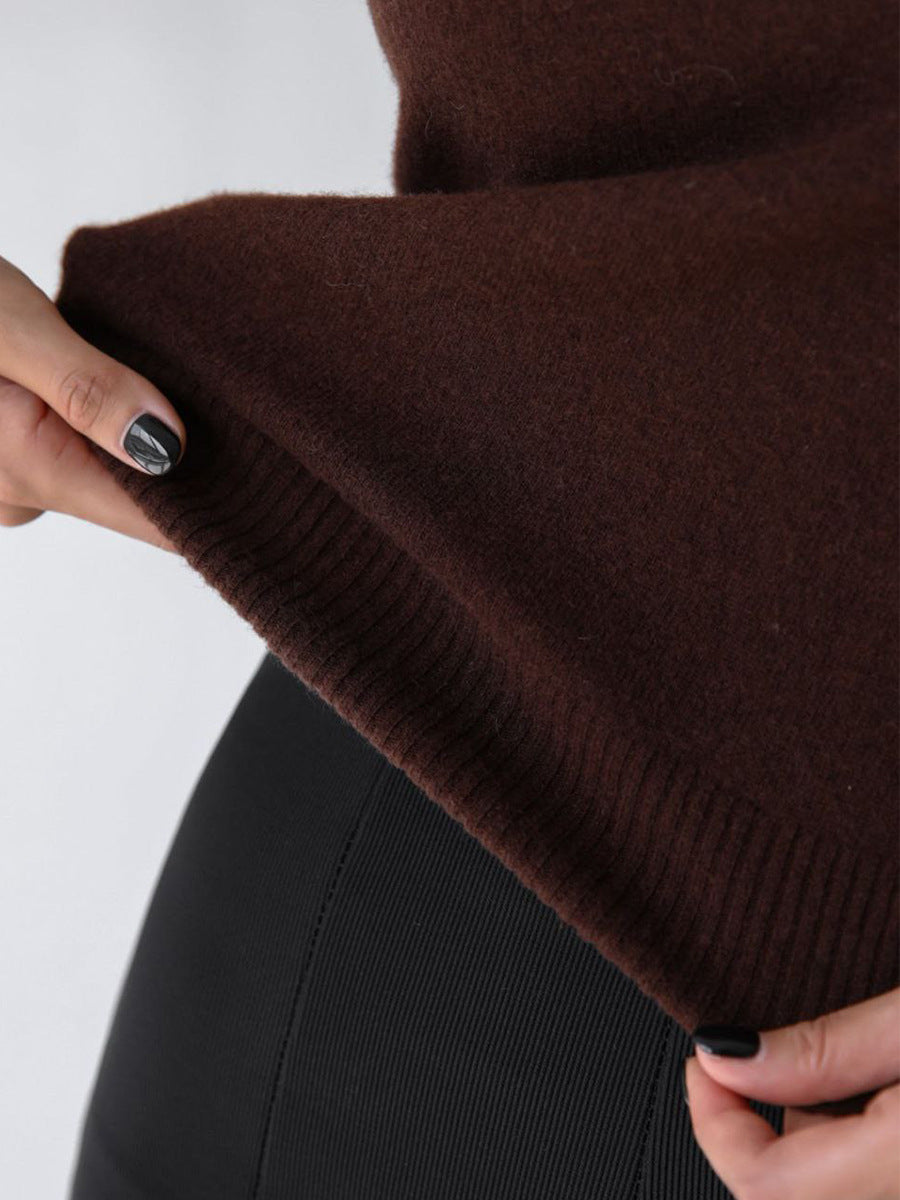 Madelief Mock Neck Knit Sweater Twinset