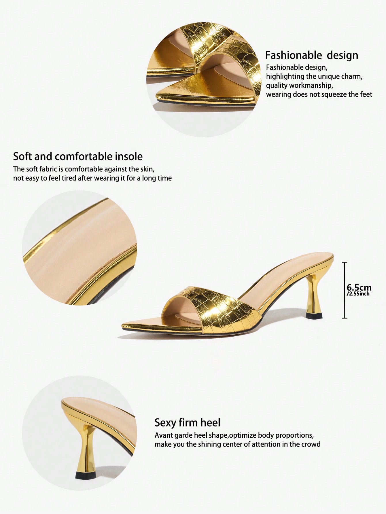 Sella Pointed Toe Kitten Heels