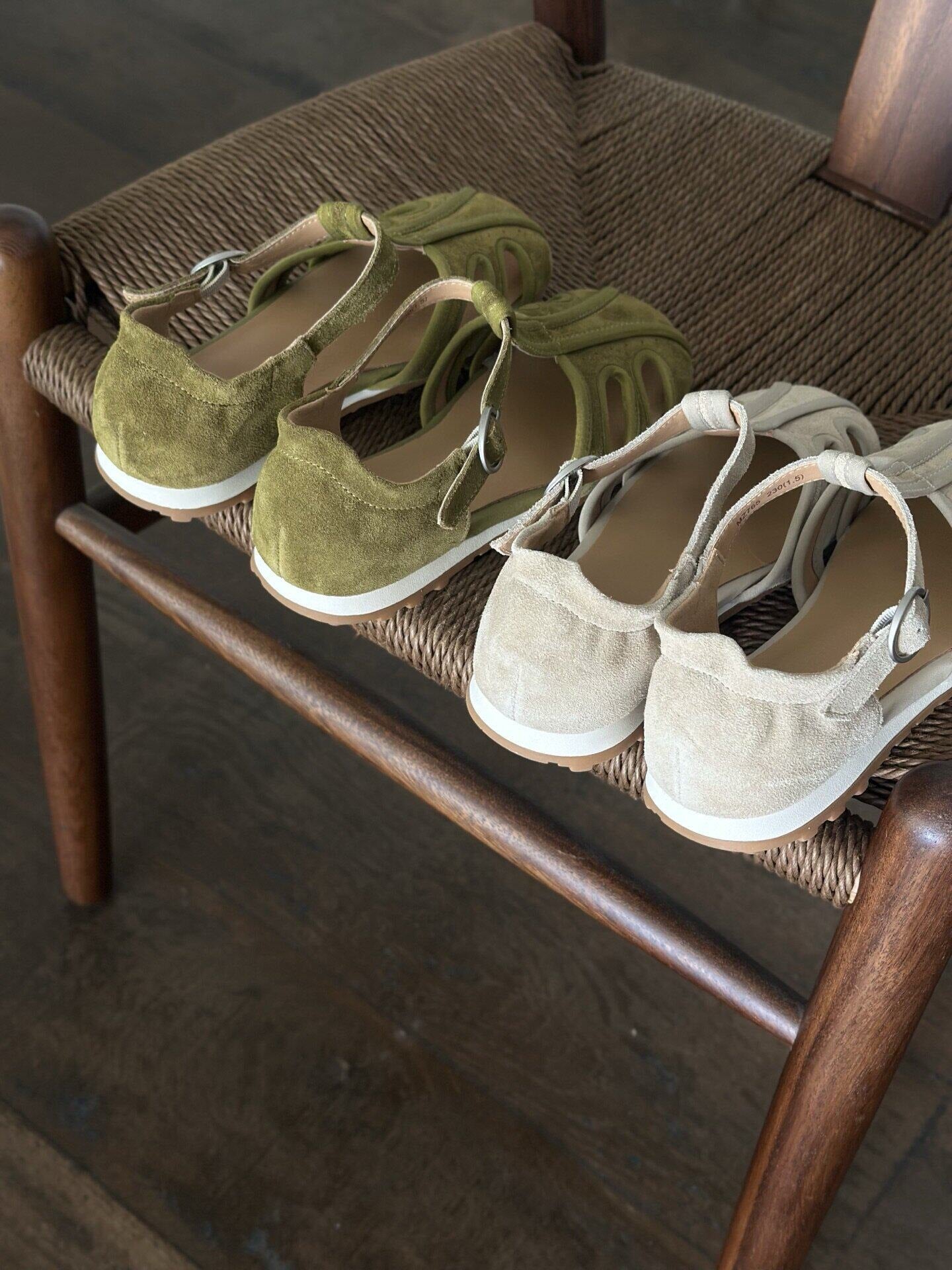 Odelle Suede Cutout Sandals