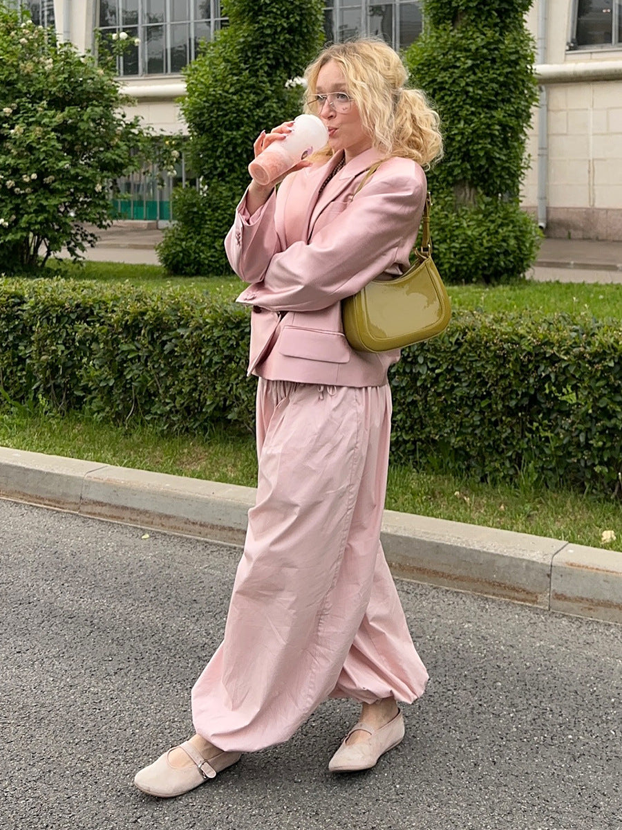 Geraldine Cotton Wide-Leg Balloon Pants